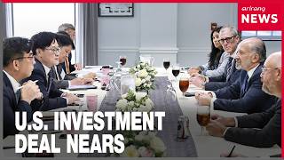 South Korea and U.S. near deal on first major investment project