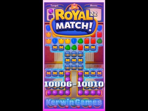 Royal Match Level 10806 10807 10808 10809 10810 - No Boosters Gameplay