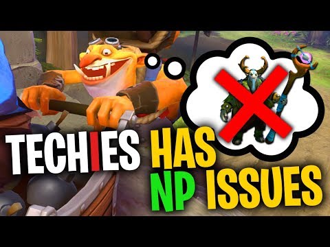 Techies Has NP Issues - DotA 2 Funny Moments