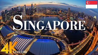 Singapore 4K drone view • Amazing Aerial View Of Singapore | Relaxation film with calming music