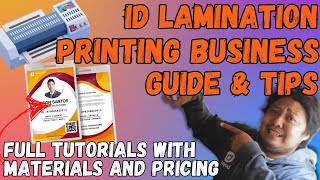 ID LAMINATION PRINTING BUSINESS GUIDE | HOT & COLD LAMINATING EXPLAINED + MATERIALS & PRICING 2026