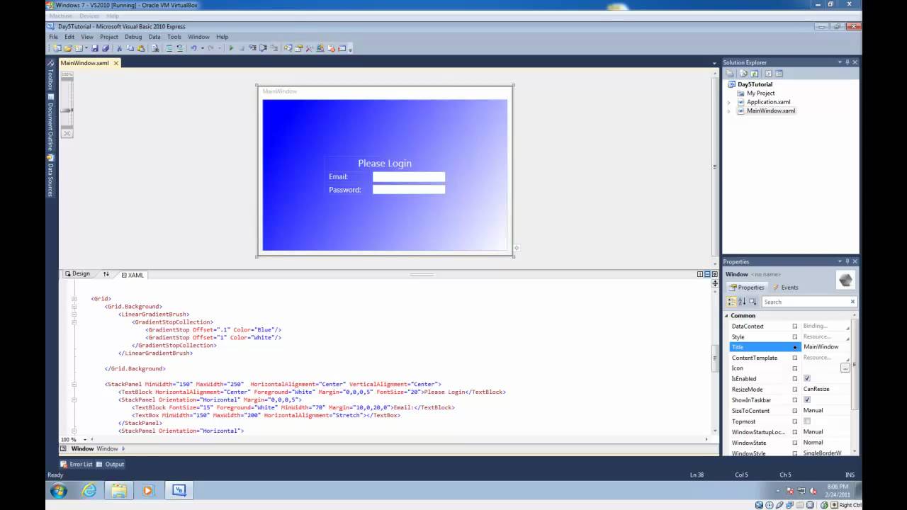 WPF Tutorial 5 - WPF Layout System