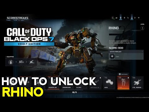 How to Unlock Rhino BO7 Scorestreak | How to Get Rhino in BO7 Rhino Unlock| Black Ops 7 Rhino Unlock