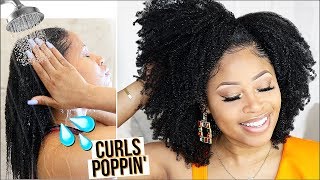 JUICY 2-PRODUCT WASH ’N GO ROUTINE! ➟ natural hair tutorial