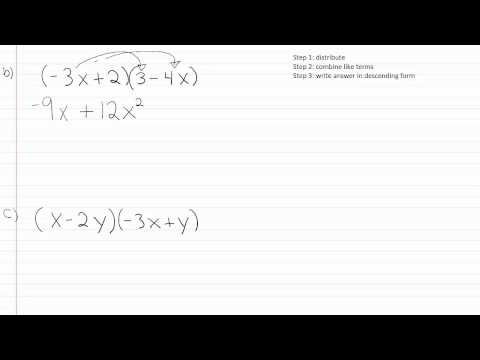  Polynomials, Multiplication p2