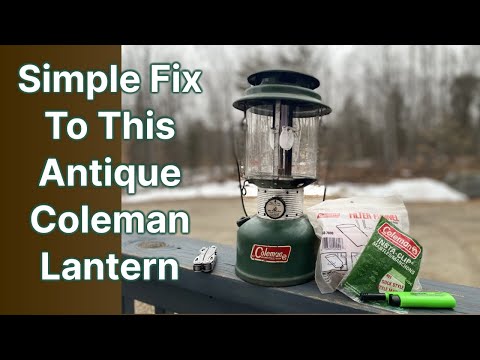 Antique Coleman Lantern Gets New Replacement Mantles | Maintenance | How To Light Properly