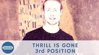 How to play Thrill is Gone  by Paul Butterfield in 3rd position on a G harmonica