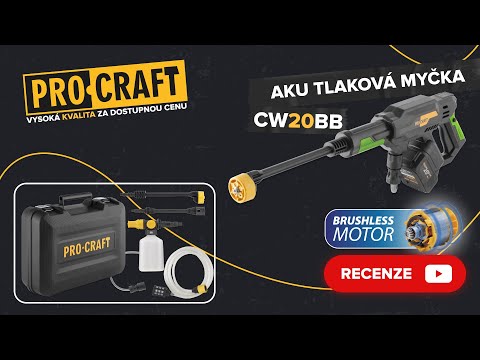 PROCRAFT CW20bb vysokotlakový čistič akumulátorový bez aku a nabíjačky