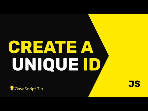 Video thumbnail for Create a Unique ID in JavaScript