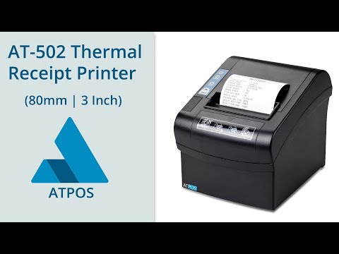 ATPOS AT-502 Thermal Receipt Printer | Heavy Duty |  80mm 3 Inch | Print Invoice Receipts