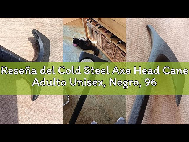 Vídeo relacionado con Cold Steel Axe Head Cane Adulto Unisex, Negro, 965mm