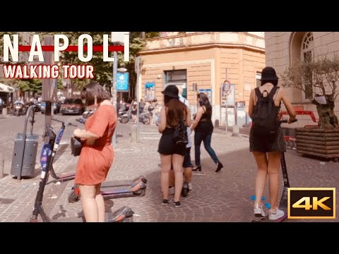Napoli, Piazza Vanvitelli | Via Gian Lorenzo Bernini Walking Tour Naples, Italy |4k UHD