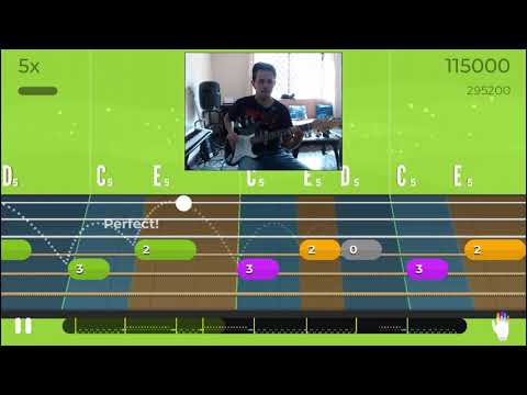 Music n' English - Hernán Alejos - Yousician Nivel 2 - Rock You Like a Hurricane (Basic Riff)