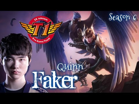SKT T1 Faker QUINN Mid vs Lucian - Patch 6.4 KR | League of Legends