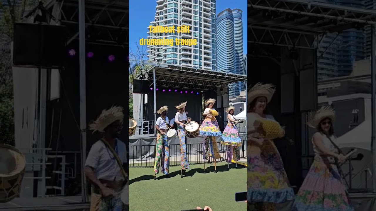 Promotional video thumbnail 1 for Tallbeat Stilt Drumming Troupe