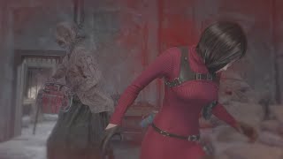 RESIDENT EVIL 4 REMAKE Gameplay - Separate Ways DLC - Ada's Death From A Chainsaw Sister (Back)