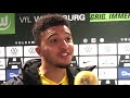 Jadon Sancho about Erling Haaland after Comeback | Cool Interview😂