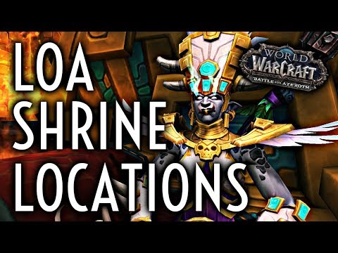 WoW Guide - Zandalari Loa Shrines - Patch 8.1.5 Allied Race