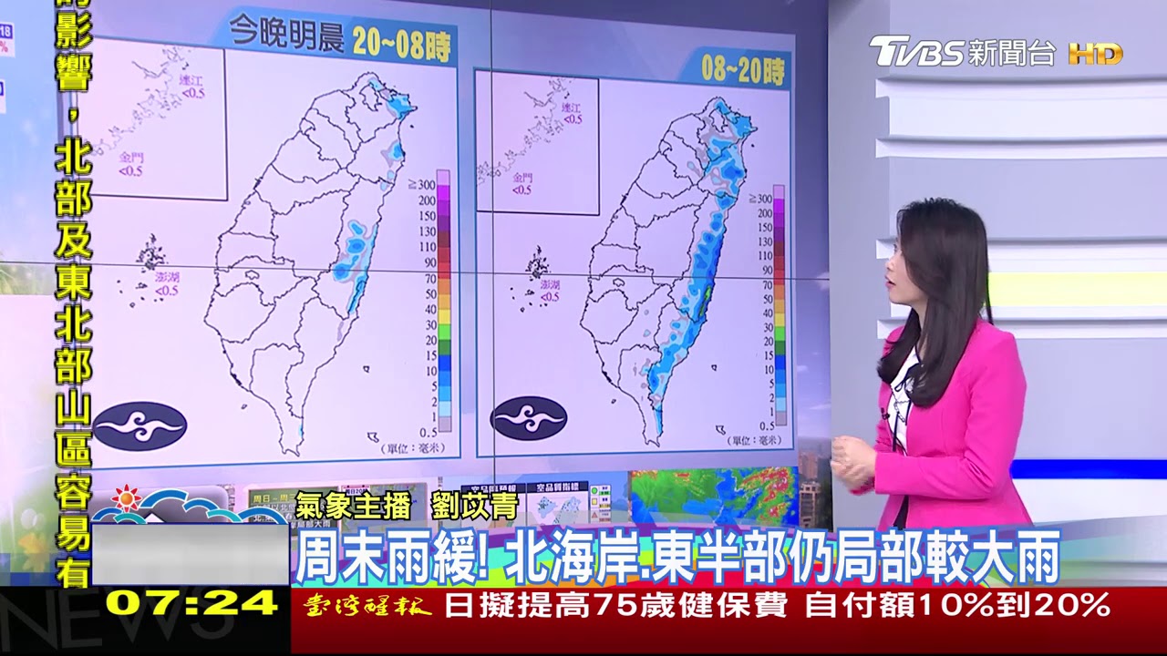 周末雨緩、氣溫微回升! 周一到周三下探14°C