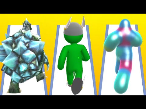KAIJU RUN vs GIANT RUSH vs BLOB RUNNER 3D - Triple Game