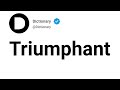 Triumphant Meaning In English