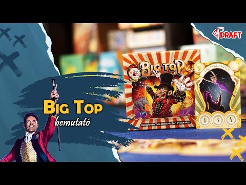 Attrakciós aukció | Big Top társasjáték bemutató - :: DRAFT :: Társasjáték vlog