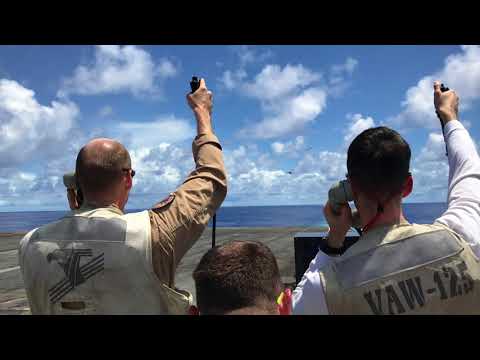 On the LSO Platform aboard USS Ronald Reagan (CVN-76)