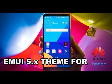 Very nice LG G6 theme for Huawei/Honor devices (EMUI 5.x)