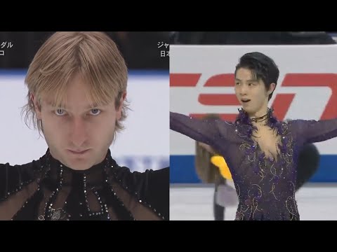 Yuzuru Hanyu & Evgeni Plushenko - Origin / Tribute to Nijinsky Comparison