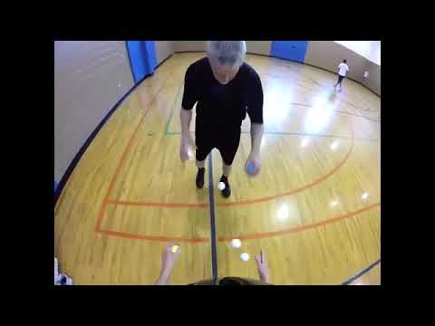 POV of Juggler Performing Juggling Trick With Partner While Passing Balls to Each Other - 1217888-2