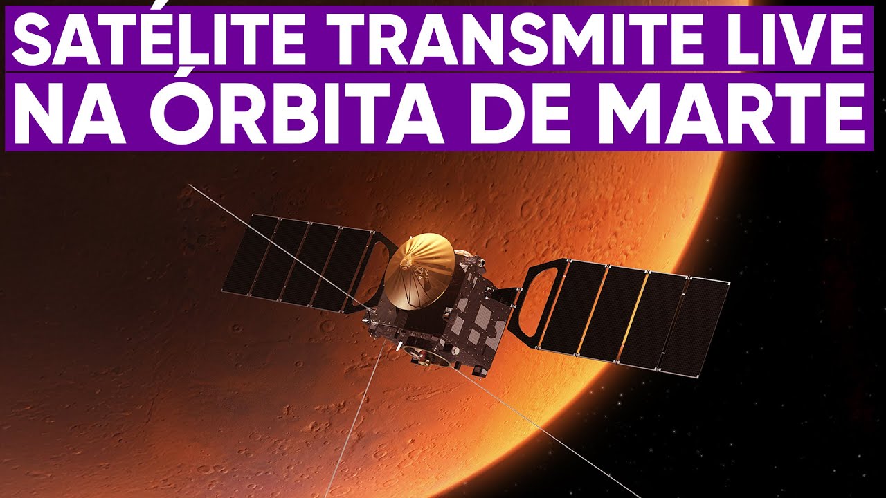 Satélite faz vídeo ao vivo na órbita de Marte