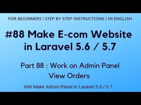 7 Make Admin Panel in Laravel 5 6 | Display Error Message on Login Failure | Logout Process