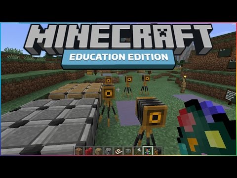 Minecraft Education Edition Gameplay - EXCLUSIVE FEATURES BLOCK+ WORKING CAMERAS!