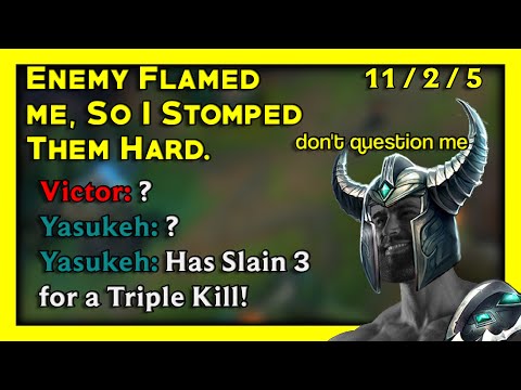 Enemy Thought I was TROLLING, So I STOMPED Them - Mid Tryndamere