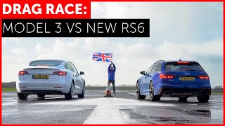 [分享] 2020 Audi RS6 vs Tesla Model 3 Perfor.