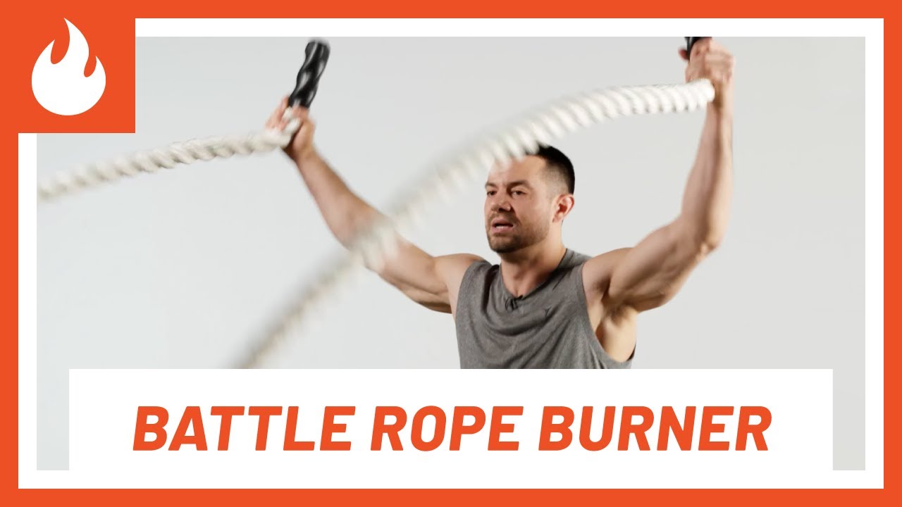 Fat-Blasting Battle Rope 10-Min Workout | BURNER | Men's Health thumnail