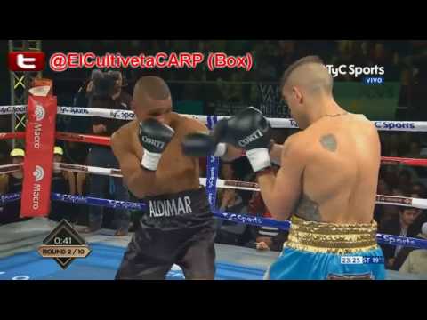 (TKO 2) Matías Rueda vs Aldimar Santos - First Division Boxing - El Cultiveta Box
