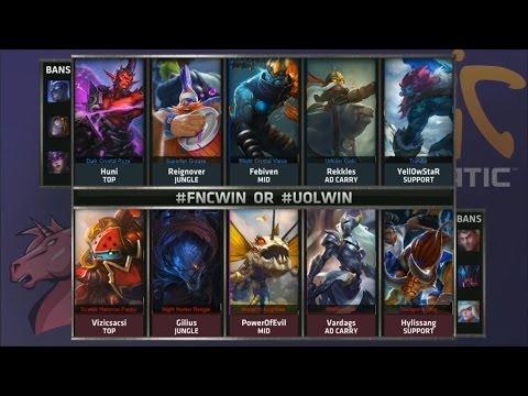 FNC vs UOL Game 2 Highlights - FNATIC vs UNICORNS OF LOVE - Week 9 EU LCS SUMMER 2015
