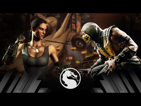 Mortal Kombat X - Jacqui Briggs Vs Scorpion (Very Hard)