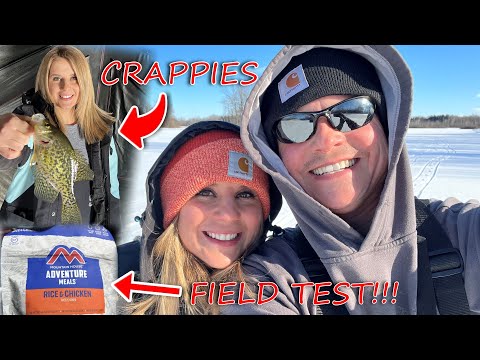 A "CRAPPIE" Valentine's Day... Ice Fishing a Wildlife Refuge & Mountain House FIELD TESTS!!! 🎣 ❤️