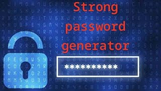 How to create a strong password generator using JavaScript