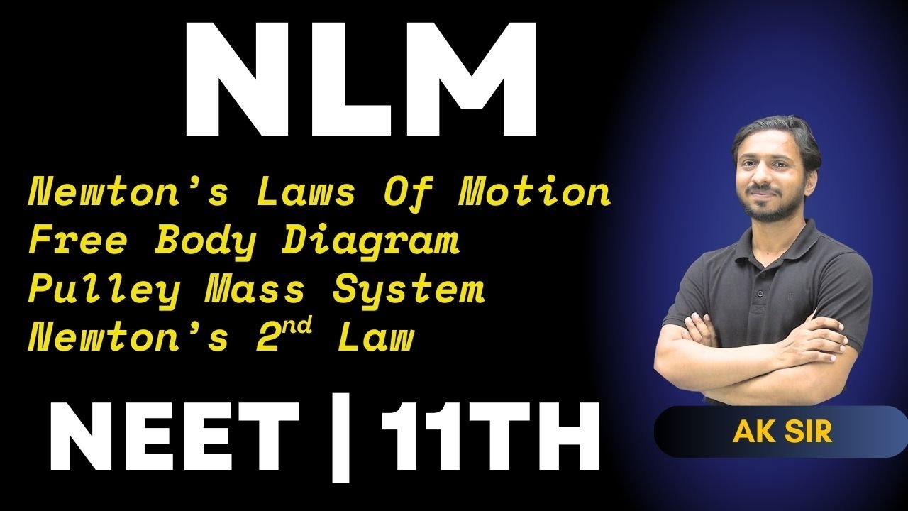 Newton's Laws Of Motion Class 11 | Pulley Problems Physics | Free Body Diagram | Class 11 | NEET