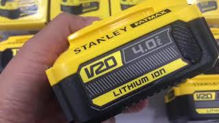 Pin cao cấp Stanley chính hãng 4Ah 20V Fatmax.