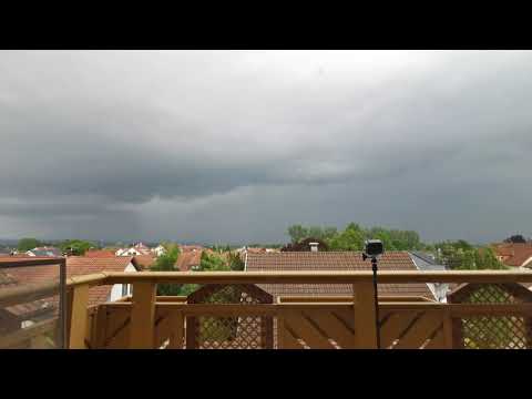 MEGA UNWETTER, GEWITTER 🌩 AM BODENSEE, SUPERZELLE