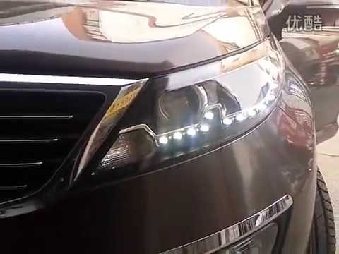 2010-2013 Kia Sportage R Headlight with LED DRL and Bi-xenon Projector