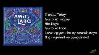 NANAY TATAY - DARREN ESPANTO , ANNE CURTIS AND GLOC 9 (LYRIC VIDEO)