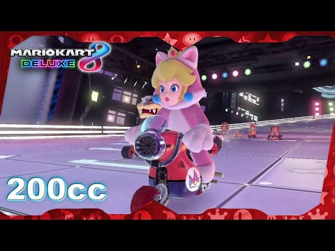 Mario Kart 8 Deluxe for Switch ᴴᴰ Full Playthrough (All Cups 200cc, Cat Peach gameplay)