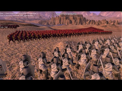 Spartans & Templars Attack Medieval Town | Ultimate Epic Battle Simulator | UEBS