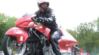 preview picture of video 'Nitrous Hayabusa Drag Bike 8.1@148mph'