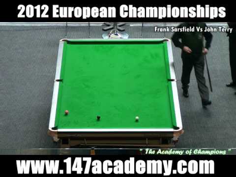 2012 European Snooker Championships - Frank Sarsfield